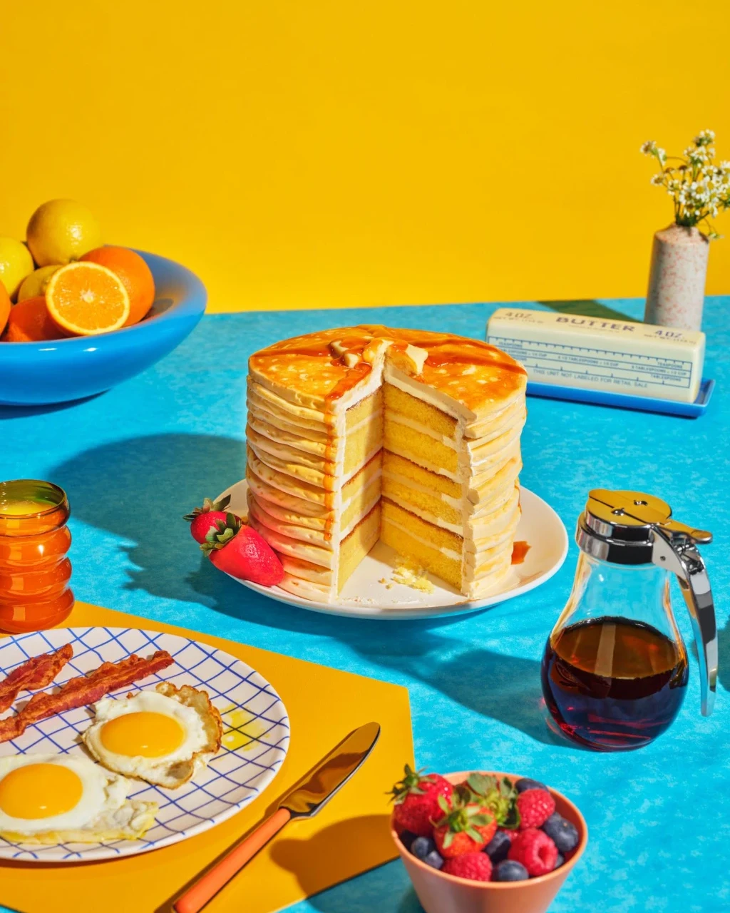 Commercial food styling and editorial product composition