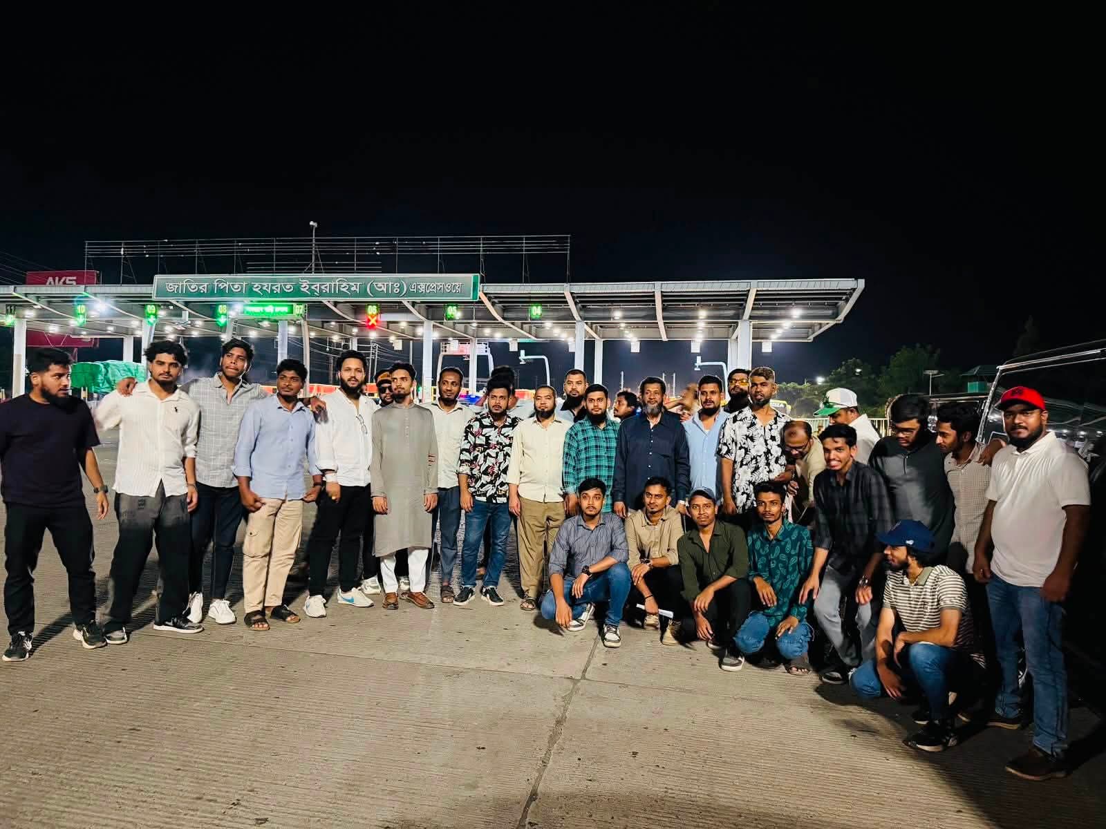 Studio Click House members enjoying river breeze along Mawa Ghat