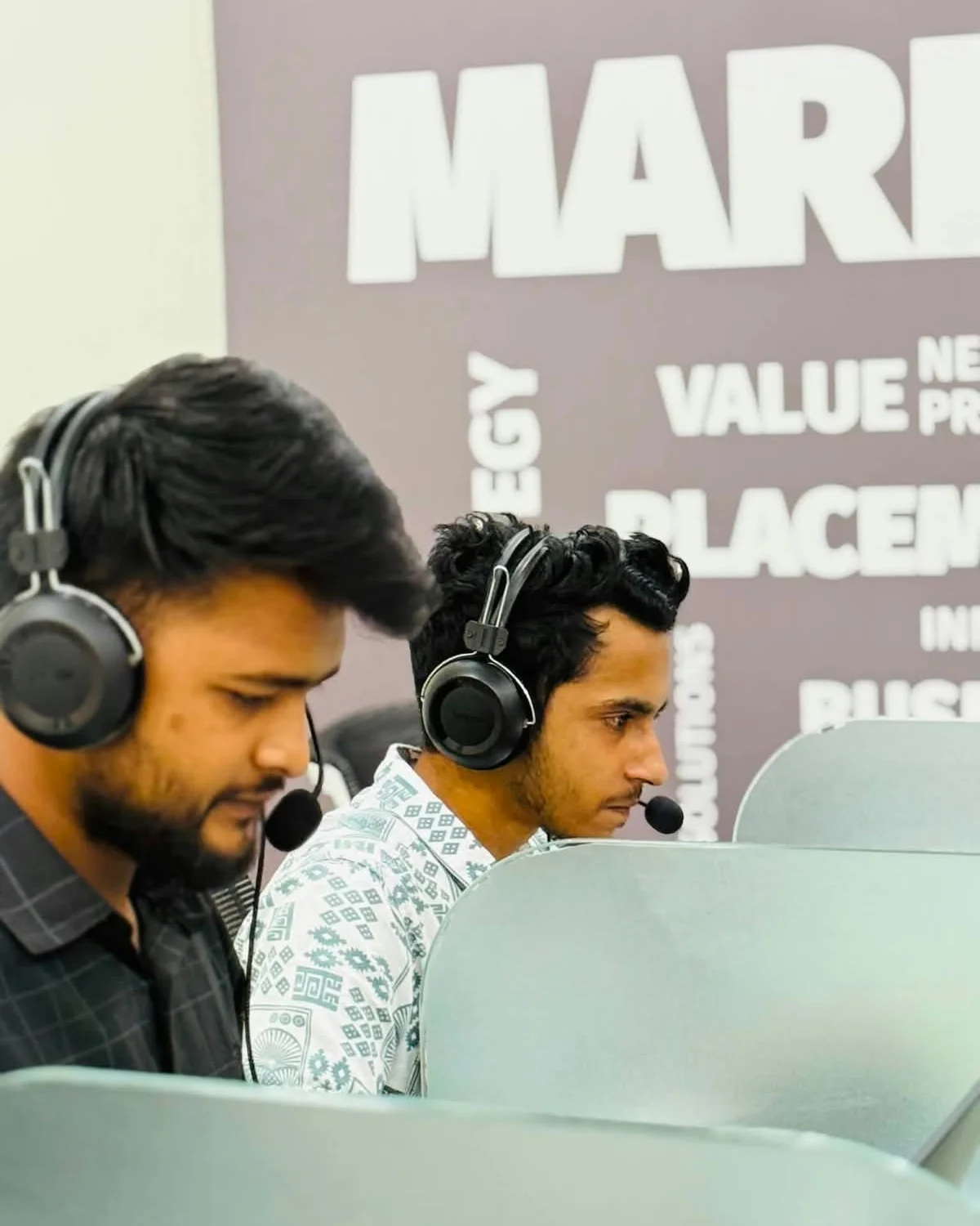 Studio client support team handling project enquiries