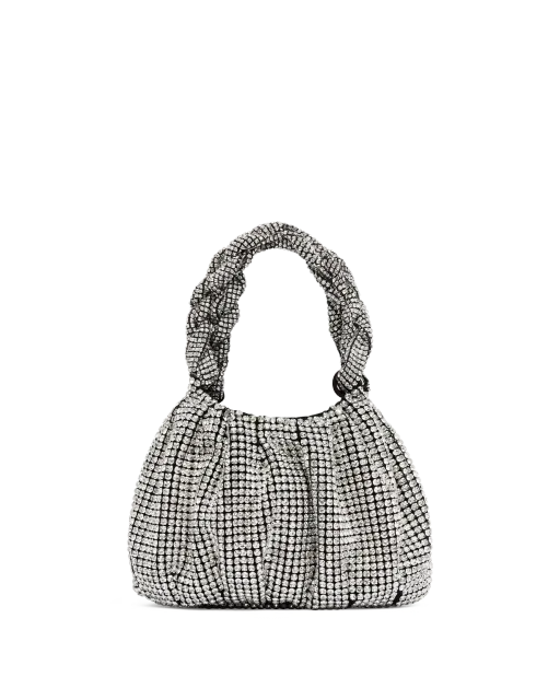 Crystal evening clutch bag vector clipping path and fine reflection balancing